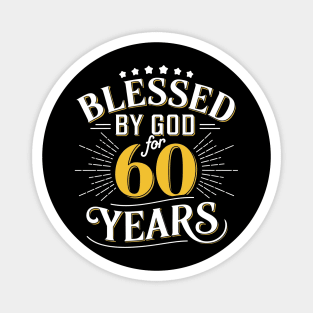 Happy 60th Birthday Magnet